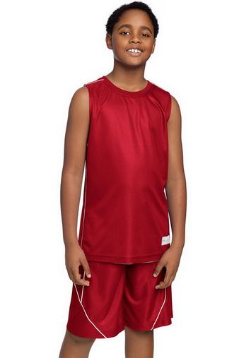 Custom Printed  Youth Mesh Reversible Sleeveless Tee YT555 With Logo 