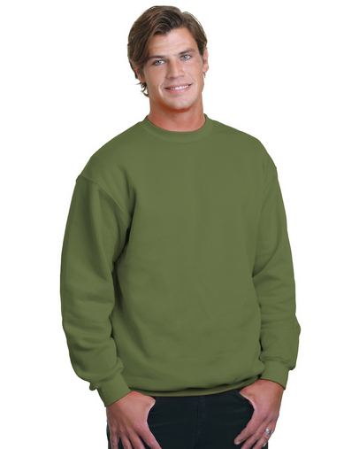 Custom Printed  Bayside USA-Made Crewneck Sweatshirt  - BA1102 