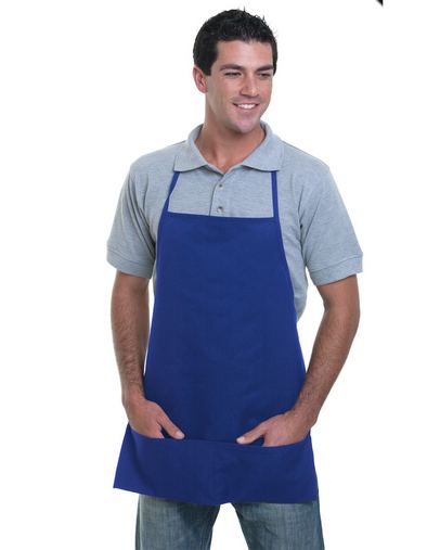 Custom Logo  Bayside Medium Bib Apron - BA2060 