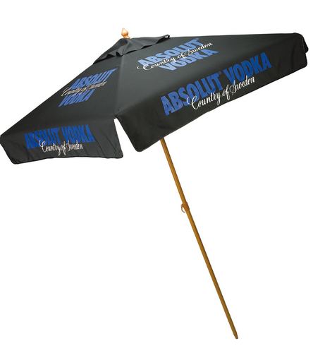 Custom Logo  7' Square Aluminum Market Umbrella 