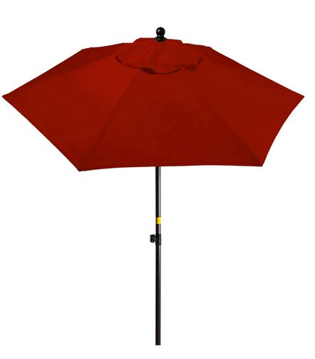 Custom Logo  7' Steel Frame Market Umbrella 