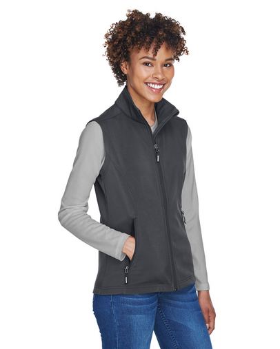 Custom Embroidered Core 365 Ladies' Cruise Two-Layer Fleece Bonded Soft Shell Vest - CE701W 