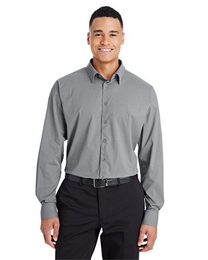 Custom Embroidered  Devon & Jones CrownLux Performance Tonal Mini Check Shirt - DG535 