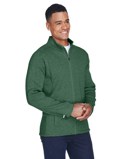 Custom Embroidered Devon & Jones Men's Bristol Full-Zip Sweater Fleece Jacket - DG793 