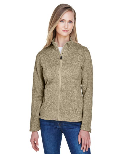 Custom Embroidered Devon & Jones Ladies' Bristol Full-Zip Sweater Fleece Jacket - DG793W 