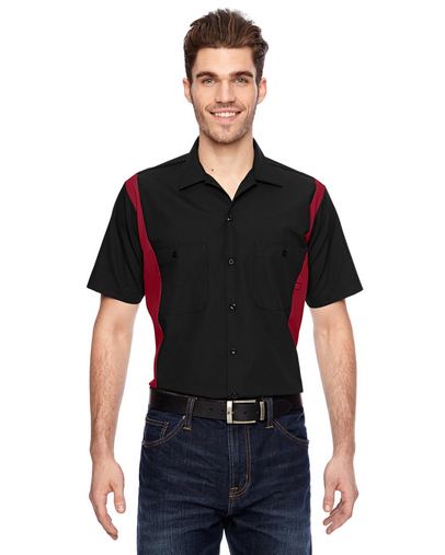 Custom Embroidered  Dickies Men's Industrial Colorblock Shirt - LS524 