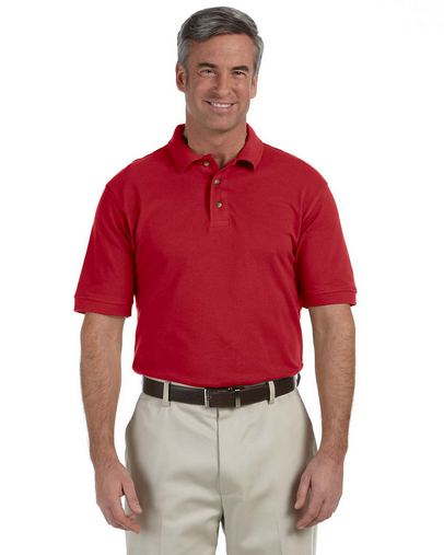 Custom Embroidered  Harriton Men's Tall Ringspun Cotton Pique Polo - M200T 