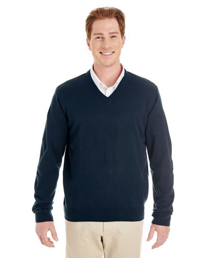 Custom Embroidered Harriton Men's Pilbloc V-Neck Sweater - M420 