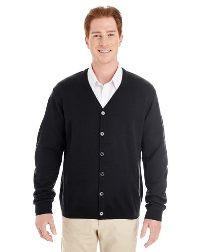 Harriton Pilbloc V Neck Button Cardigan Sweater M425