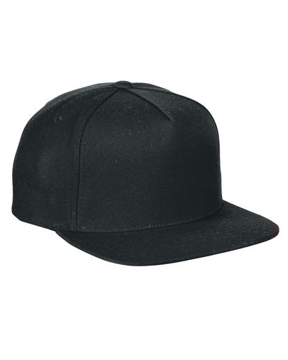 Custom Logo  Yupoong Structured Flat Visor Classic Snapback Cap - YP5089 